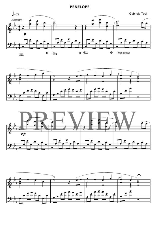 Popular piano sheet music by Gabriele Tosi: modern and ...